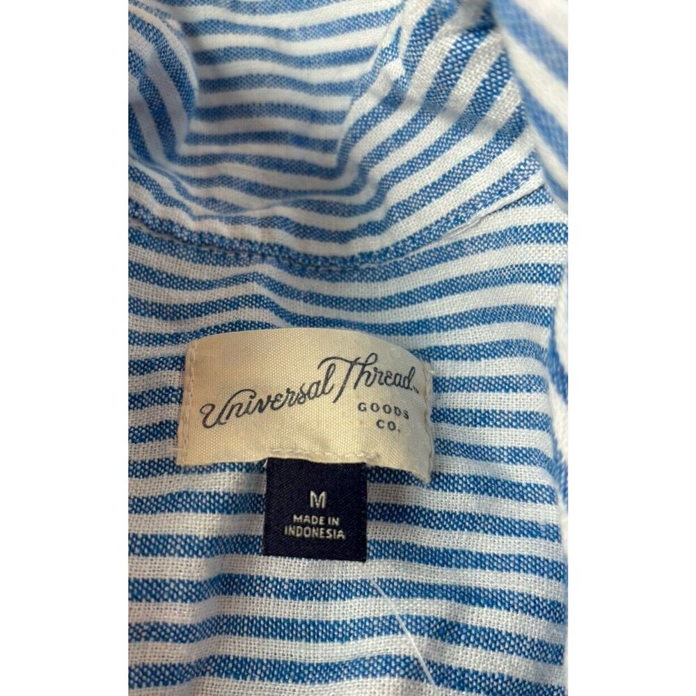 Universal Thread Blue Striped Button Down Shirt - image 5